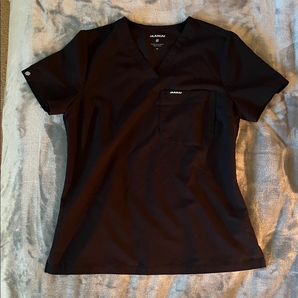 Jaanuu Women’s Black Scrub Top